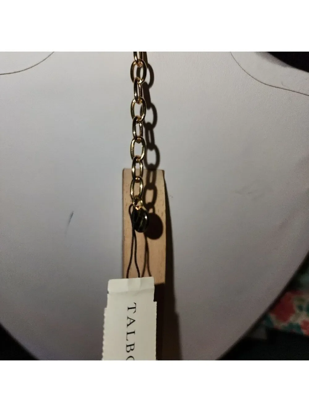 Talbots Floral Multicolor Gold Tone Necklace 21
